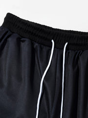 Pattern Drawstring Sweatpants Loose Fit Casual Pants Men's Joggers