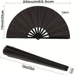 Retro Fabric Fan Chinese Tai Chi Fan Gift