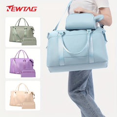 Portable Sports Travel Bag With Small Wash Bag Large Capacity Handbag
