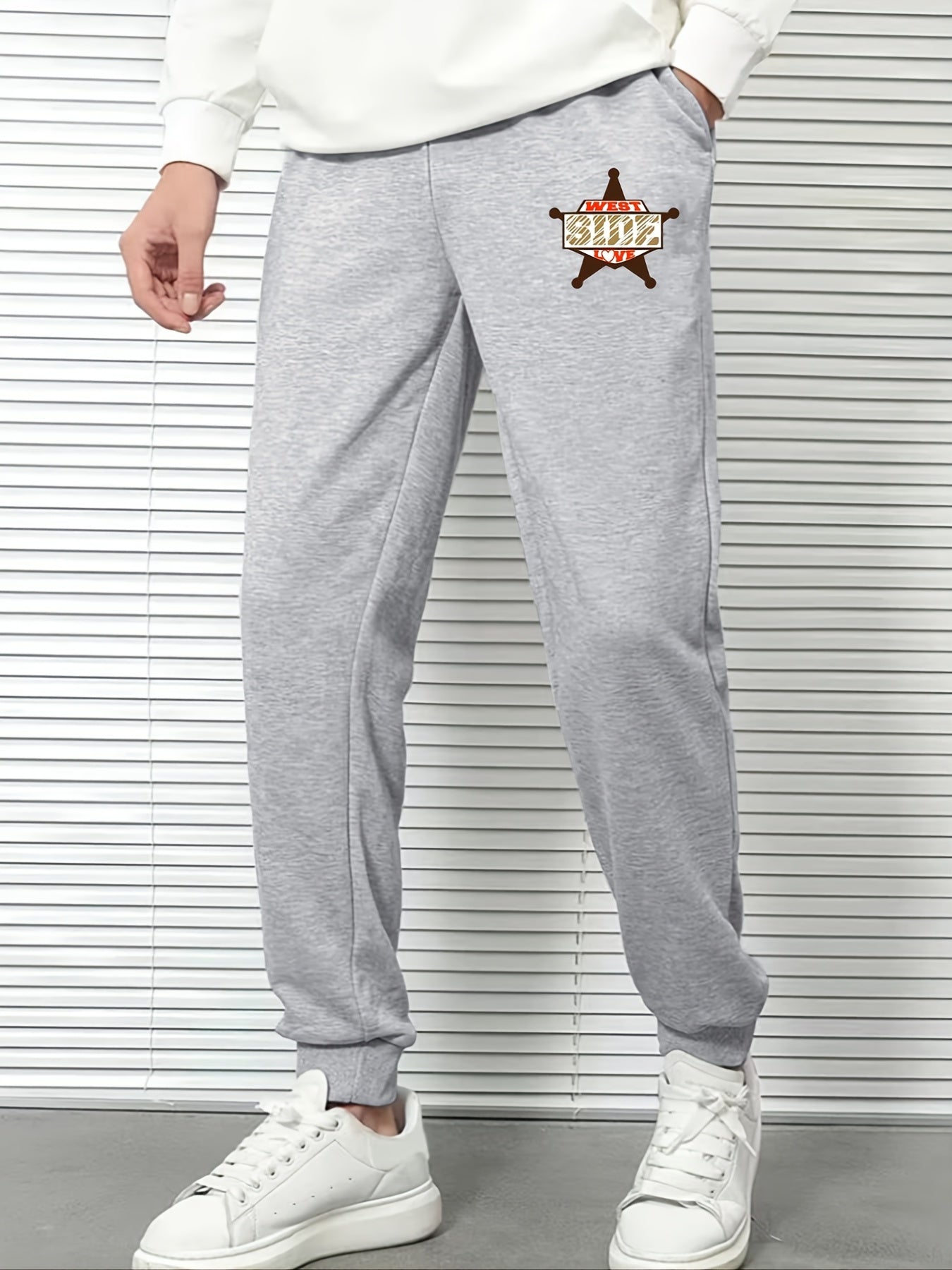 Letter Graphic Print Men's Sweatpants