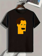 Portrait Pattern Men's Sports T-Shirt