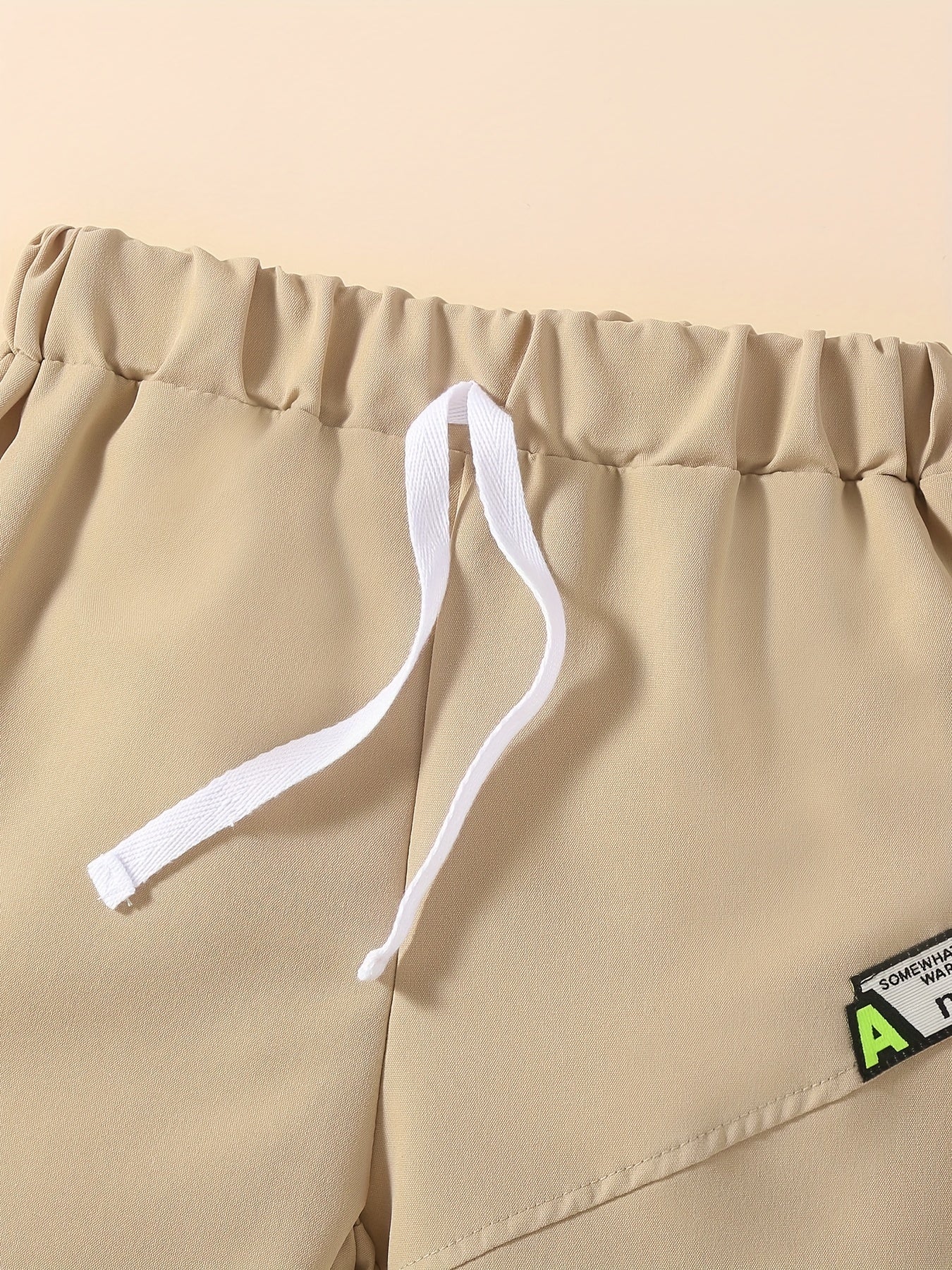 3pcs Boys Stylish Letter Print Comfort Shorts Quick Drying Outdoor Summer