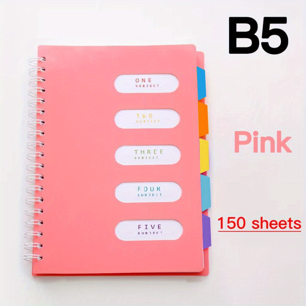 Colorful Thickened Notepad with Spiral Coil - Perfect for Students