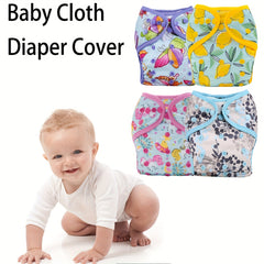 Waterproof Reusable Cloth Diaper Cover for 3-15kg Babies