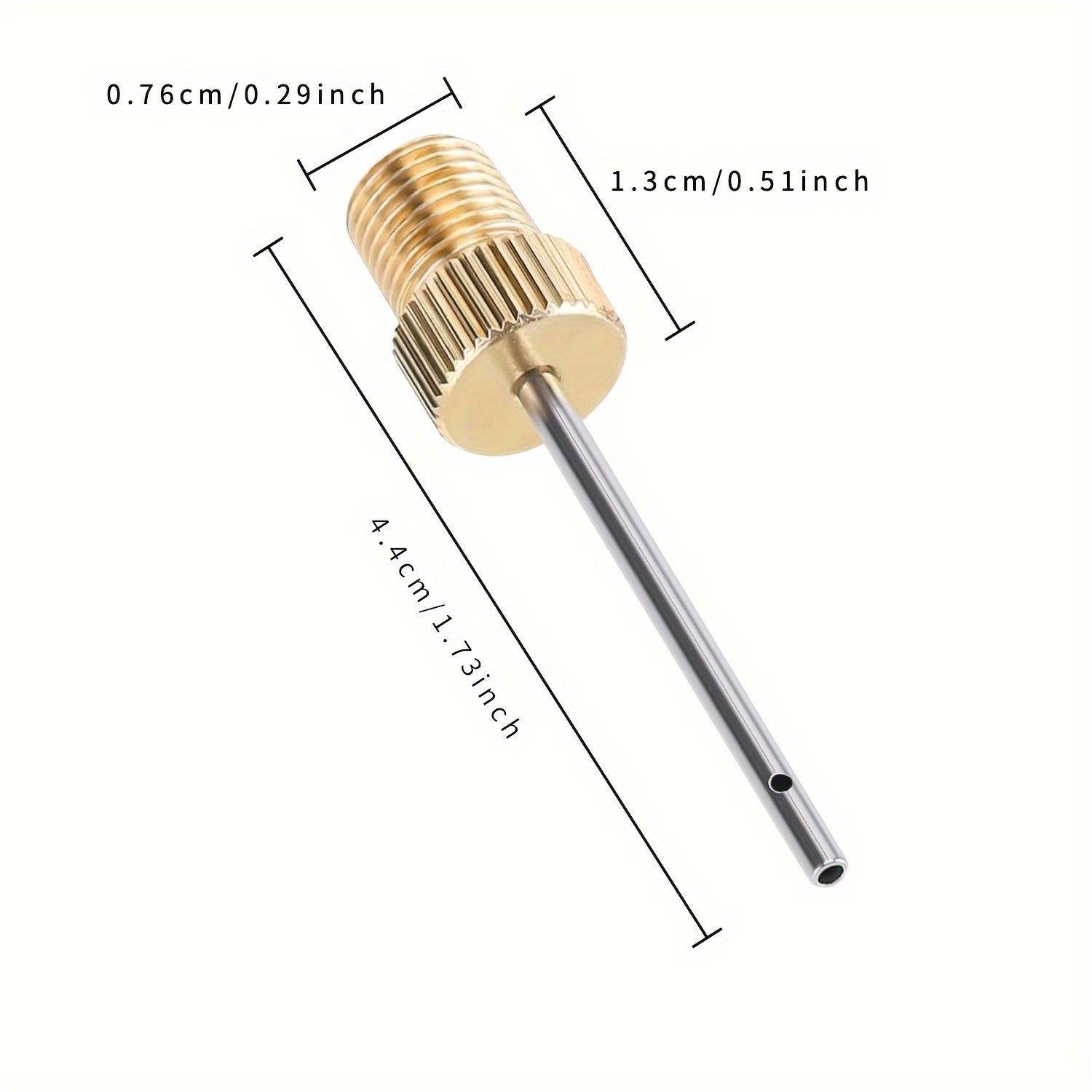 2pcs Stainless Steel Ball Inflator Pins Air Pump Needles