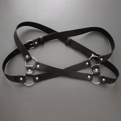 Men's PU Leather Body Chest Belt Harness for Party Costume Club