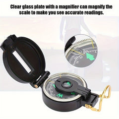 Aluminium Alloy Foldable Compass with Luminous Design