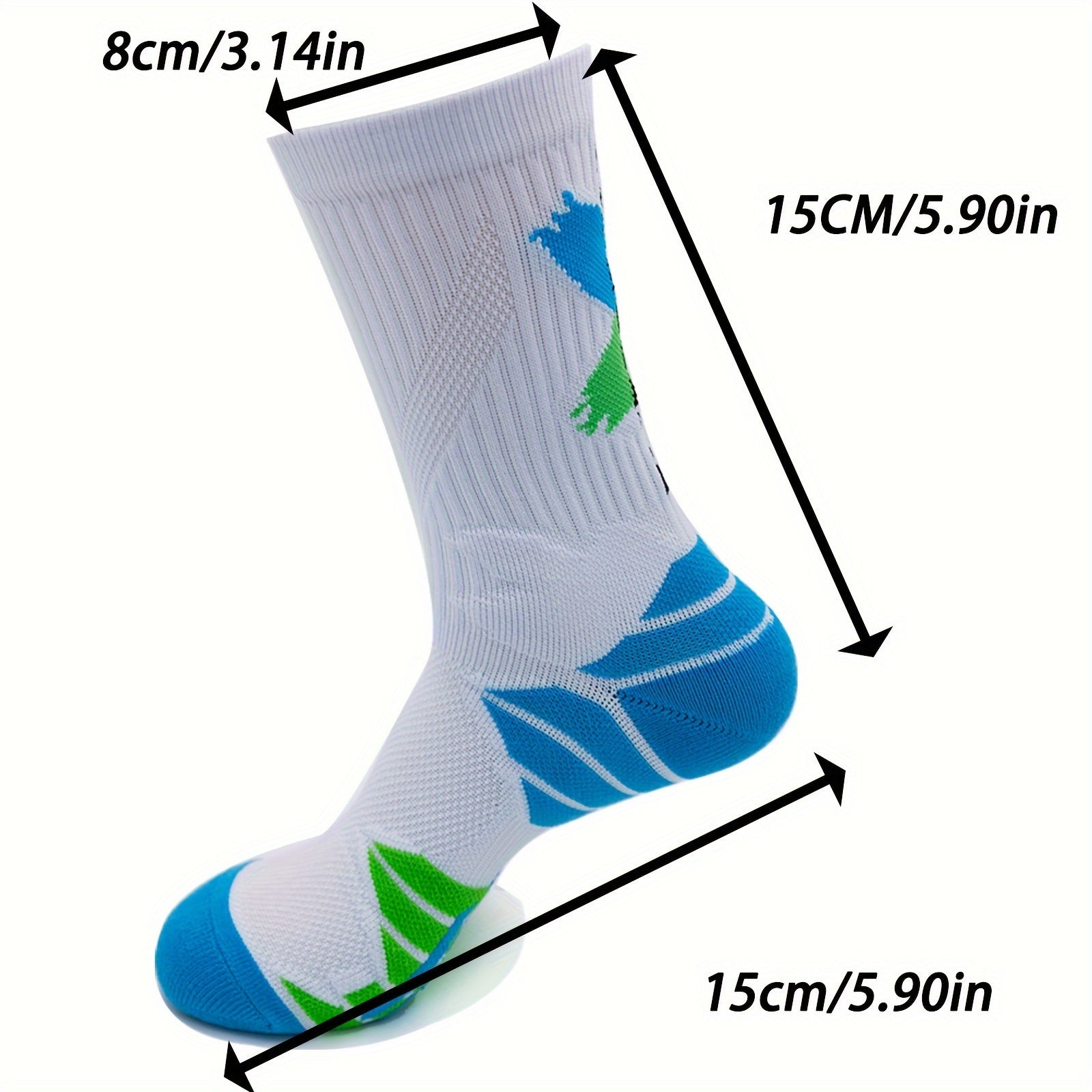 1pair Basketball Socks Thickened Breathable Long Sports Socks
