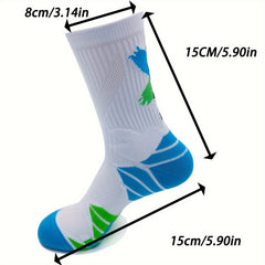 1pair Basketball Socks Thickened Breathable Long Sports Socks