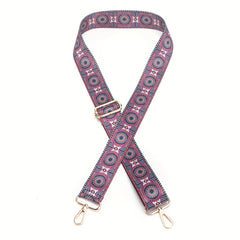 Bohemian Colorful Striped Shoulder Strap Ethnic Style Wide Purse Strap