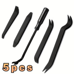 5pcs Auto Trim Removal Tool Kit Plastic Pry Tool Remove Door Panels Clips
