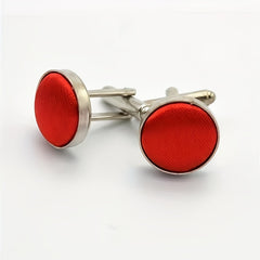 Men's Small Round Business Cufflinks