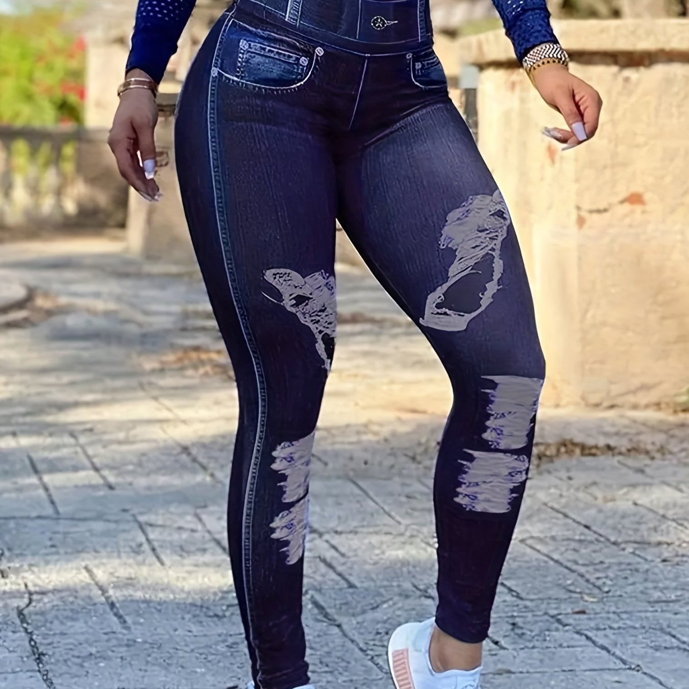 Print Yoga Pants Stretchy Running Fitness Workout Leggings