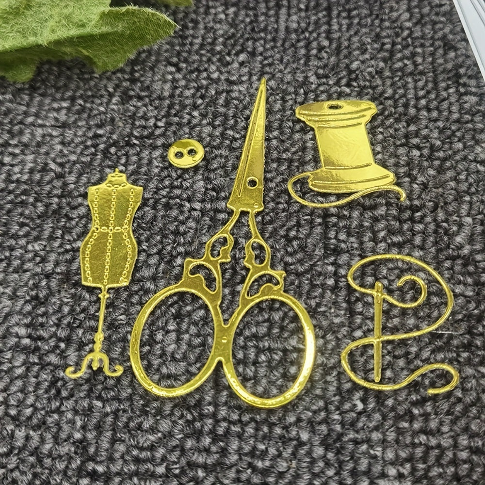 Scissors Needle Kitchen Tools Metal Cutting Dies DIY Scrapbooking Decorative Emb