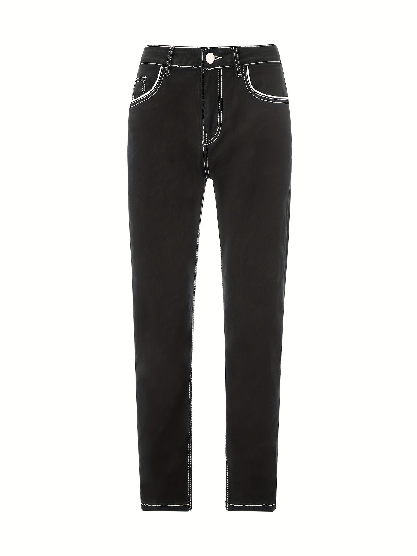 Men's Slim Fit Distressed Straight Leg Jeans
