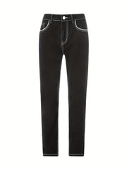 Men's Slim Fit Distressed Straight Leg Jeans
