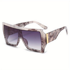 Oversized Sunglasses Flat Top Gradient UV400