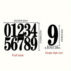 4 Sheets Large Waterproof Number Stickers Labels