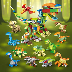 12 in 1 Dinosaur Building Blocks Set - 398pcs - Perfect Gift
