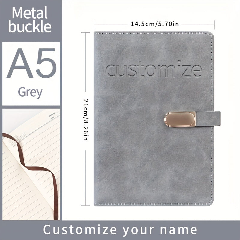 Light Faux Leather Notebook - Ideal for Students and Birthdays