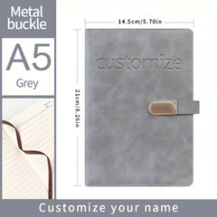 Light Faux Leather Notebook - Ideal for Students and Birthdays