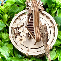 DIY Harp Music Box Science Puzzle for Mother's Birthday Gift