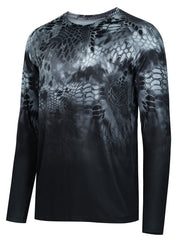 Men's Tie Dye Long Sleeve Motorcycle T-shirt Quick Drying Outdoor Top