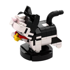 DIY Lucky Cow Cat with Bell Desktop Decoration