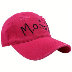 Curved Eaves Soft Cap Embroidered Letters Male Female Baseball Cap