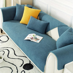 Velvet Sofa Slipcover Pets Dog Friendly Fuzzy Non Slip...