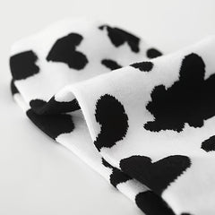 Cow Spots Socks Comfortable & Breathable Mid Tube Socks Women's Stockings