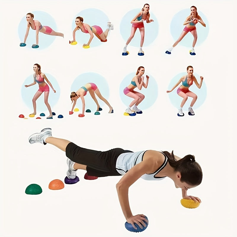 PVC Massage Ball for Sensory Training Yoga Fitness Half Round Balance Ball