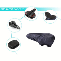 Waterproof Bike Seat Rain Cover Water & Dust Resistant Saddle Cover