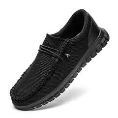 Men's Vintage Style Loafer Shoes Solid Slip On