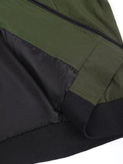 Men's Letter Print Zipper Jacket for Spring and Autumn