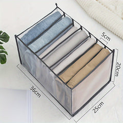 Wardrobe Closet Clothes Organizer Storage Basket for Pants Jeans Shirts