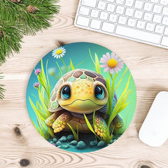 Cartoon Turtle Gaming Mouse Pad Non slip Rubber Base Waterproof Mouse Pad
