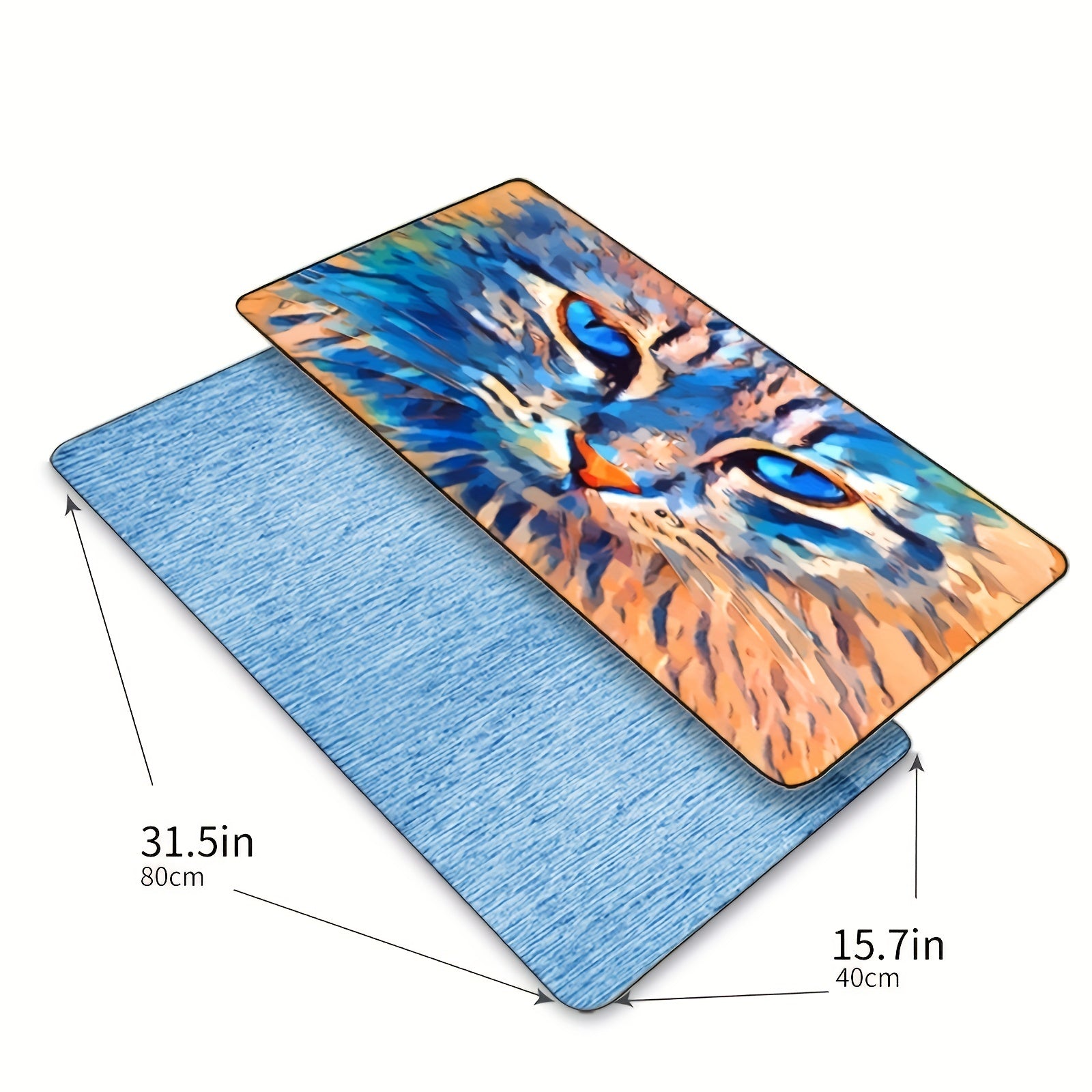 Cat Pattern Hand Towel Microfiber Quick Drying Soft Face Towel