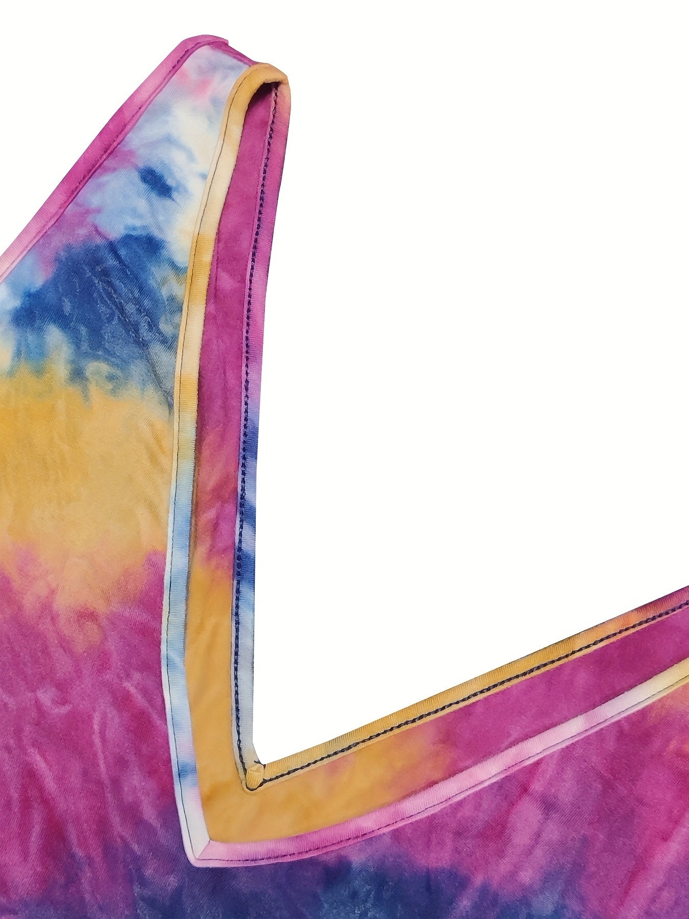 Colorful Tie Dye Plunging Tank Top Sleeveless Summer Clothing