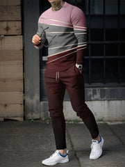 Men's Long Sleeve T-shirt & Sweatpants Set