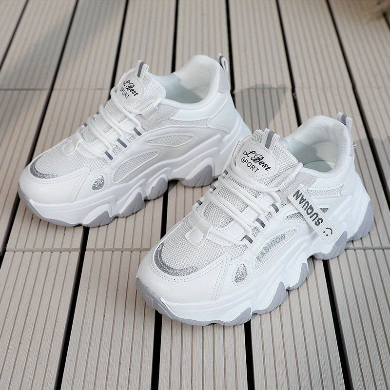 Women's Spring Fleece High Sports Shoes Dad Shoes
