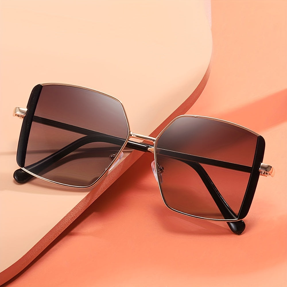Gradient Metal UV400 Sun Shades Glasses For Driving