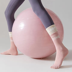 2 in 1 Non-slip Mid Calf Socks for Outdoor Yoga