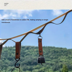 Bear Bell Backpack Pendant Keychain for Hiking Camping