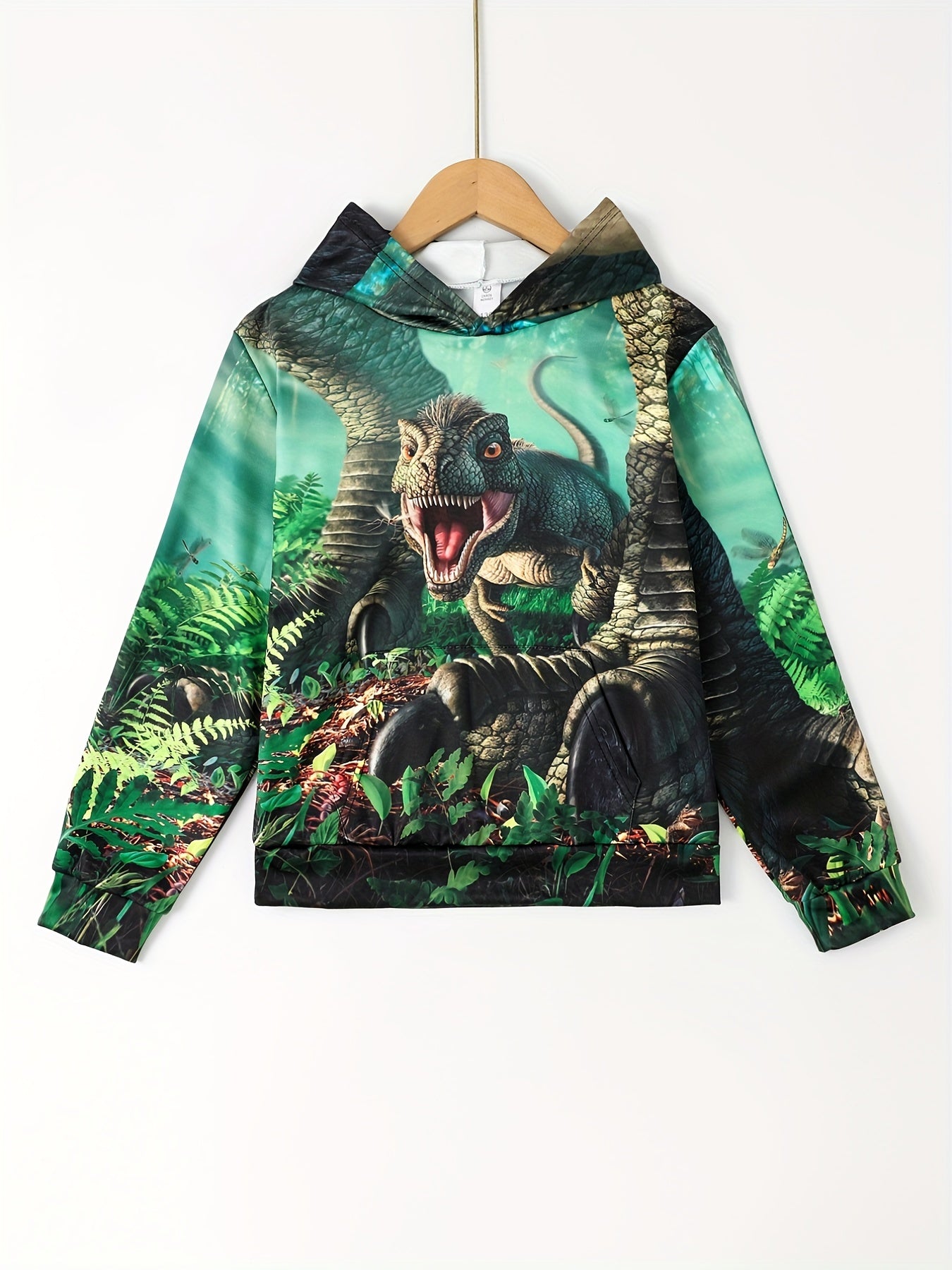 Kids' 3D Sharp Print Hooded Sweatshirt