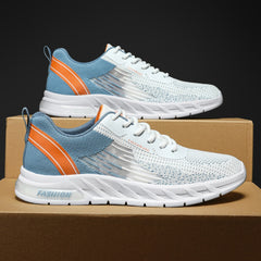Men's Lace up Sneakers Non slip Athletic Shoes Lightweight Breathable