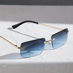 Metal Rimless Men's Sunglasses Casual