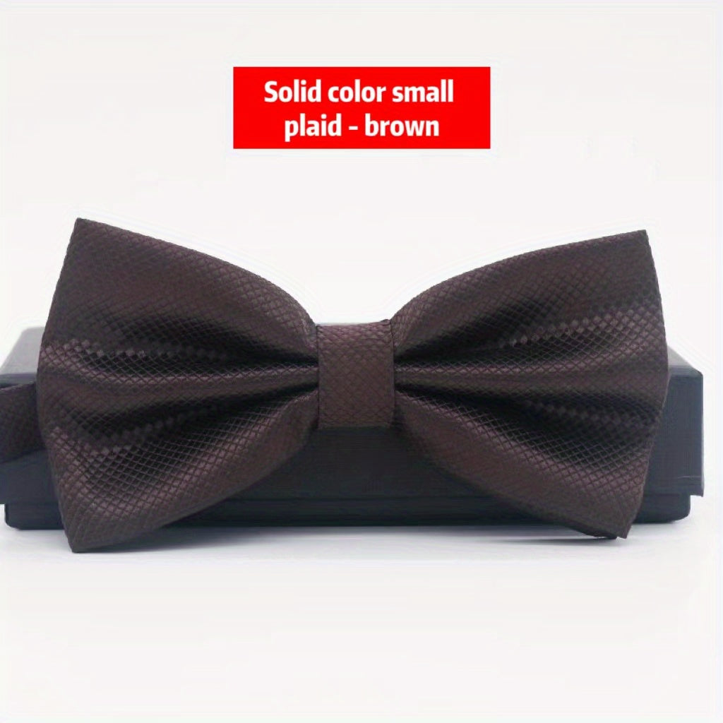 Men's Solid Formal Wedding Bow Tie Business Casual Groom Man Bow