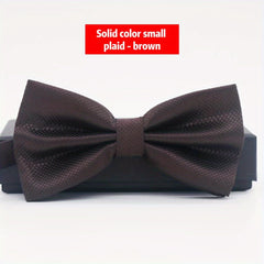 Men's Solid Formal Wedding Bow Tie Business Casual Groom Man Bow