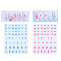 Butterfly Nail Art Stickers 3D Self Adhesive Nail Art Decals